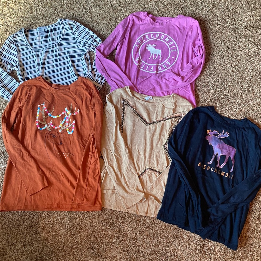 Girls 10/12 long sleeve bundle